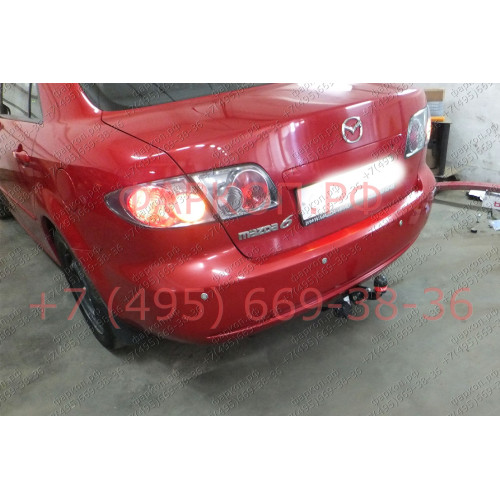 4522-A ORIS Фаркоп на Mazda 6 хетчбек/седан 2002-2008. Необходима подрезка бампера. Тип шара: A. Нагрузки: 1500/75 кг, масса фаркопа 18,8 кг (без электрики в комплекте)