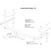 4522-A ORIS Фаркоп на Mazda 6 хетчбек/седан 2002-2008. Необходима подрезка бампера. Тип шара: A. Нагрузки: 1500/75 кг, масса фаркопа 18,8 кг (без электрики в комплекте)
