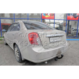 5224-A ORIS Фаркоп на Chevrolet Lacetti седан 2004-2012, Daewoo Gentra 2013-2015, Ravon Gentra 2015-2018, Daewoo Nubira седан 2003-2013 без выреза в бампере. Тип шара: A. Нагрузки: 1100/75 кг, масса