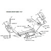 5518-A ORIS Фаркоп на Honda CR-V 2002-2006 без выреза в бампере. Тип шара: A. Нагрузки: 1400/50 кг, масса фаркопа 27,6 кг (без электрики в комплекте)