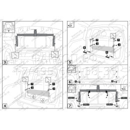 F.6016.002 BERG Фаркоп на Lada Niva Travel 2021-, Chevrolet Niva 2002-2020, Lada Niva 2020-2021 без снятия и подрезки бампера. Требуется сверление кузова. Подходит для авто с ГБО.