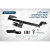 F.6016.002 BERG Фаркоп на Lada Niva Travel 2021-, Chevrolet Niva 2002-2020, Lada Niva 2020-2021 без снятия и подрезки бампера. Требуется сверление кузова. Подходит для авто с ГБО. Тип шара: E. Нагрузки: 1200/75 кг, масса фаркопа 17 кг (без электрики в ком
