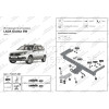 F.6017.007 BERG Фаркоп на Lada Granta SW/SW Cross 2018- без снятия и подрезки бампера. Тип шара: E (шаровый узел под американский квадрат). Нагрузки: 1100/75 кг, масса фаркопа 8 кг (без электрики в комплекте)