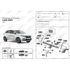 F.6017.008 BERG Фаркоп на Lada XRay 2016-2022 (вкл. Cross) без подрезки бампера. Тип шара: E. Нагрузки: 1100/75 кг, масса фаркопа 14 кг (без электрики в комплекте)