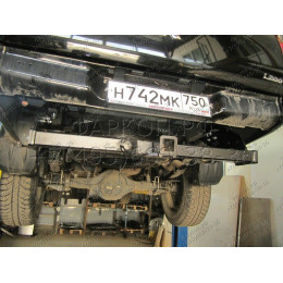 FA 0857-E Бизон Фаркоп на Mitsubishi L200 Long (удлиненный) 2013-2015 без подрезки бампера. Тип шара: E (легкосъемный шар под квадрат). Нагрузки: 3500/120 кг. Не комп