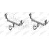 7722 Трейлер Фаркоп для Nissan Qashqai 2007-2014 (требуется подрезка бампера), Nissan Qashqai 2014-2021 (без подрезки бампера). Тип шара: A. Нагрузки: 1250/60 кг, масса фаркопа 19,8 кг (без электрики в комплекте)