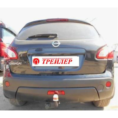 7722 Трейлер Фаркоп для Nissan Qashqai 2007-2014 (требуется подрезка бампера), Nissan Qashqai 2014-2021 (без подрезки бампера). Тип шара: A. Нагрузки: 1250/60 кг, масса фаркопа 19,8 кг (без электрики в комплекте)