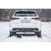 LNX-20-991124.00 PT GROUP Фаркоп с нержавеющей накладкой на Toyota RAV4 2013-2019, Lexus NX 2014-2021 (с одной выхлопной трубой) без подрезки бампера. Тип шара: E (легкосъемный шар под квадрат). Нагрузки: 1500/80 кг, масса фаркопа 23,2 кг (без электрики в