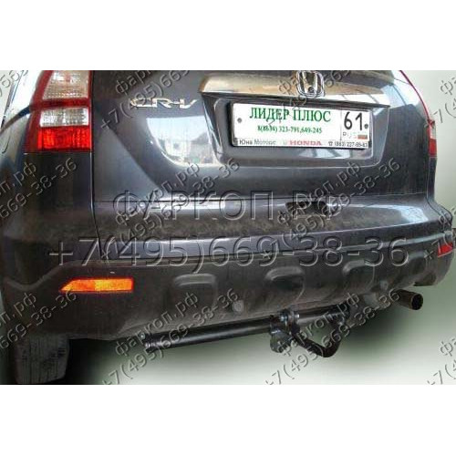 H101-A Лидер-плюс ТСУ для Honda CR-V 2006-2013 без снятия и выреза бампера. Нагрузки: 1500/75 кг, масса фаркопа 17,7 кг (без электрики в комплекте)