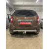9041 Трейлер Фаркоп для Renault Duster 2011-2015, 2015-2021, 2021-2022 без снятия и подрезки бампера, Nissan Terrano 2014-2022 требуется подрезка бампера. Тип шара: A. Нагрузки: 1200/60 кг, масса фаркопа 15,5 кг (без электрики в комплекте)