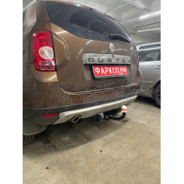 9041 Трейлер Фаркоп для Renault Duster 2011-2015, 2015-2021, 2021-2022 без снятия и подрезки бампера, Nissan Terrano 2014-2022 требуется подрезка бампера. Тип шара: A. Нагрузк