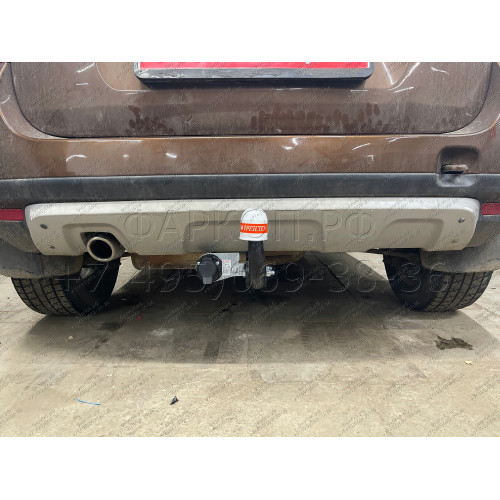 9041 Трейлер Фаркоп для Renault Duster 2011-2015, 2015-2021, 2021-2022 без снятия и подрезки бампера, Nissan Terrano 2014-2022 требуется подрезка бампера. Тип шара: A. Нагрузки: 1200/60 кг, масса фаркопа 15,5 кг (без электрики в комплекте)