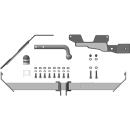 91101-A MOTODOR Фаркоп с оцинкованным шаром на Mazda CX-5 2012-2017, CX-5 2 2017-2025 без выреза в бампере. Тип шара: A. Нагрузки: 1500/75 кг, масса фаркопа 20 кг (без элект