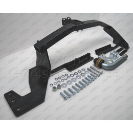 91402-A MOTODOR Фаркоп с оцинкованным шаром на Nissan X-Trail T31 2007-2015 без выреза в бампере. Тип шара: A. Нагрузки: 1500/75 кг, масса фаркопа 20 кг (без электрики 
