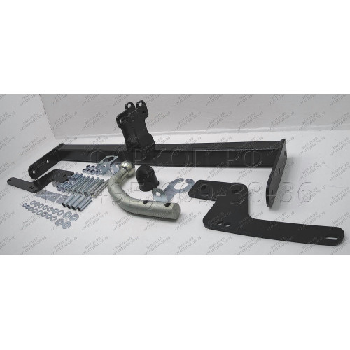 91717-A MOTODOR Фаркоп с оцинкованным шаром на Renault Logan Stepway 2019-2022, Renault Logan 2004-2014, 2014-2022 (без выреза в бампере), Renault Sandero 2014-2022, Renault Sandero Stepway 2014-2022 (необходима подрезка бампера). Тип шара: A. Нагрузки: 1