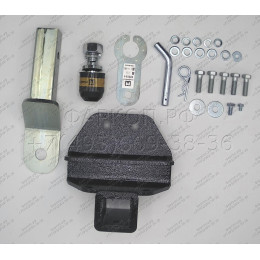 92525-E MOTODOR Фаркоп с оцинкованным шаром на Toyota Land Cruiser 300 2021- без выреза в бампере. Тип шара: E. Нагрузки 2500/100 кг, масса фаркопа 9,1 кг (без электрики