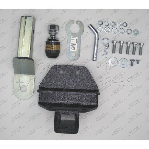 92525-E MOTODOR Фаркоп с оцинкованным шаром на Toyota Land Cruiser 300 2021- без выреза в бампере. Тип шара: E. Нагрузки 2500/100 кг, масса фаркопа 9,1 кг (без электрики в комплекте)