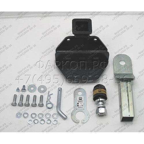 92525-E MOTODOR Фаркоп с оцинкованным шаром на Toyota Land Cruiser 300 2021- без выреза в бампере. Тип шара: E. Нагрузки 2500/100 кг, масса фаркопа 9,1 кг (без электрики в комплекте)