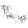 95004-A MOTODOR Фаркоп с оцинкованным шаром на Lexus RX, кроме RX350L 2016-2022 без выреза в бампере. Тип шара: A. Нагрузки: 2000/100 кг, масса фаркопа 21,2 кг (без электрики в комплекте)