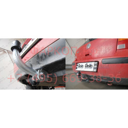 A020A GALIA Полностью оцинкованный фаркоп на Audi A3 хетчбек 3/5 дверей 1996-2003, VW Bora седан/универсал (только 2WD) 1998-2005, VW Golf IV хетчбек 3/5 дверей, универсал