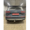 A105-A Лидер-плюс ТСУ для Audi Q7 2015-. Требуется подрезка бампера. Нагрузки: 1500/75 кг, масса фаркопа 20,4 кг (без электрики в комплекте)