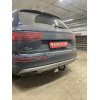 A105-A Лидер-плюс ТСУ для Audi Q7 2015-. Требуется подрезка бампера. Нагрузки: 1500/75 кг, масса фаркопа 20,4 кг (без электрики в комплекте)