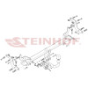 C-061 STEINHOF Фаркоп на Citroen C4 2020-. Невидимый вырез бампера. Тип шара: A. Нагрузки: 1400/90 кг (без электрики в комплекте)