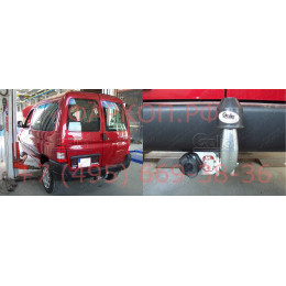 C043A GALIA Полностью оцинкованный фаркоп на Citroen Berlingo I 1996-2008, Berlingo First 2008-2012, Peugeot Partner I 1996-2008, Partner Origin 2008-2012. Особенности: для колесных баз 2690 мм и 26