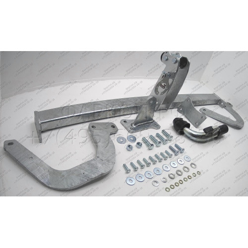 C055C GALIA Полностью оцинкованный фаркоп на Citroen C5 III седан 2008-2017, Peugeot 407 седан 2004-2010. Только для моделей с одной трубой глушителя. для Peugeot 407 2008 год - необходима подрезка в нижней части бампера. Подрозетник убирается за бампер. 