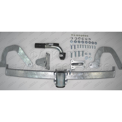 C055C GALIA Полностью оцинкованный фаркоп на Citroen C5 III седан 2008-2017, Peugeot 407 седан 2004-2010. Только для моделей с одной трубой глушителя. для Peugeot 407 2008 год - необходима подрезка в нижней части бампера. Подрозетник убирается за бампер. 