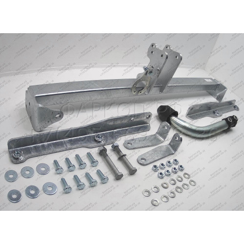 C066A GALIA Полностью оцинкованный фаркоп на Chevrolet Cruze седан/хетчбек 2009-2016. Подрозетник убирается за бампер. Тип шара: A. Невидимый вырез бампера. Нагрузки: 1800/75 кг, масса фаркопа 15,82 кг