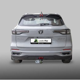 C402-A Лидер-плюс ТСУ для Changan CS55 Plus 2023-, Changan UNI-S 2024- без выреза бампера. Нагрузки: 750/75 кг, масса фаркопа 15,16 кг, требуется 3 сверления (без электрик