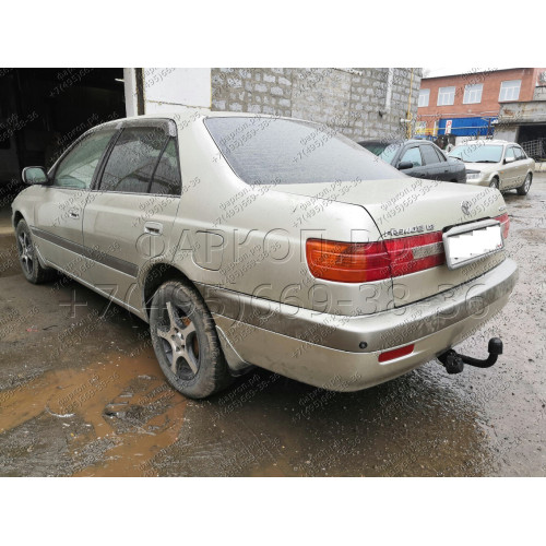 H.T45.A HALTY Фаркоп на Toyota Corona Premio 1996-2001, Toyota Carina T210 1996-2001. Требуется подрезка бампера. Тип шара: A. Нагрузки: 500/50 кг, масса фаркопа 12,9 кг