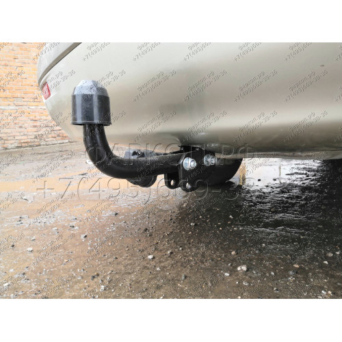 H.T45.A HALTY Фаркоп на Toyota Corona Premio 1996-2001, Toyota Carina T210 1996-2001. Требуется подрезка бампера. Тип шара: A. Нагрузки: 500/50 кг, масса фаркопа 12,9 кг