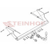 F-239 STEINHOF Фаркоп на Ford Focus II универсал 03/2005-02/2008 (требуется подрезка бампера), 03/2008-04/2011 (без подрезки бампера). Тип шара: AH (горизонтальное быстросъемное крепление шара на ключе). Нагрузки: 1500/75 кг, масса фаркопа 20,9 кг (без эл