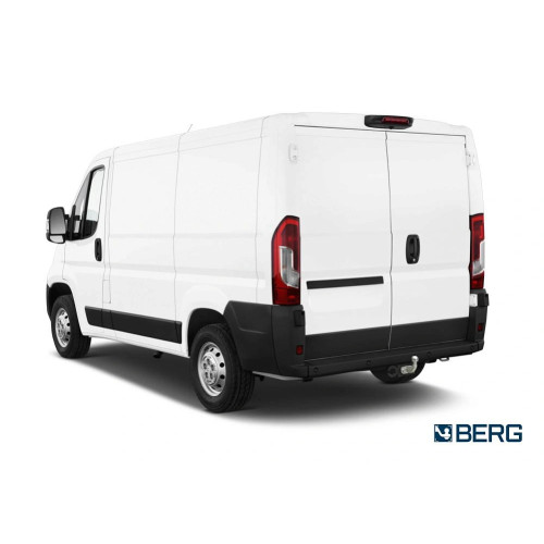 F.1211.001 BERG Фаркоп на Citroen Jumper L1, L2, L3 2006-, FIAT Ducato L1, L2, L3 2006-, Peugeot Boxer L1, L2, L3 2006- без подрезки бампера. Тип шара: F. Нагрузки: 3000/100 кг, масса фаркопа 28 кг (без электрики в комплекте)