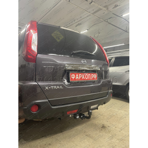 F.4112.001 BERG Фаркоп на Nissan X-Trail T31 2007-2015 без подрезки бампера. Тип шара: A. Нагрузки: 1500/75 кг, масса фаркопа 9,5 кг (без электрики в комплекте)