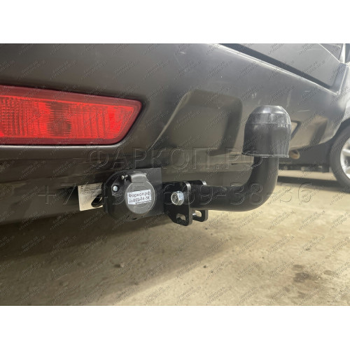 F.4112.001 BERG Фаркоп на Nissan X-Trail T31 2007-2015 без подрезки бампера. Тип шара: A. Нагрузки: 1500/75 кг, масса фаркопа 9,5 кг (без электрики в комплекте)
