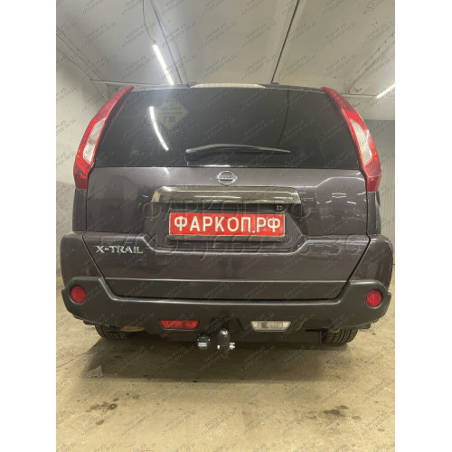 F.4112.001 BERG Фаркоп на Nissan X-Trail T31 2007-2015 без подрезки бампера. Тип шара: A. Нагрузки: 1500/75 кг, масса фаркопа 9,5 кг (без электрики в комплекте)