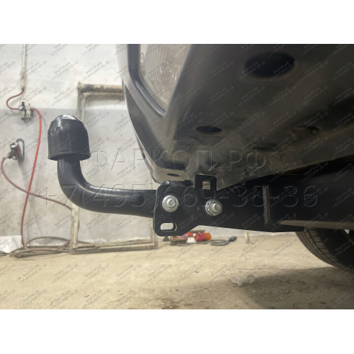 F.4112.001 BERG Фаркоп на Nissan X-Trail T31 2007-2015 без подрезки бампера. Тип шара: A. Нагрузки: 1500/75 кг, масса фаркопа 9,5 кг (без электрики в комплекте)