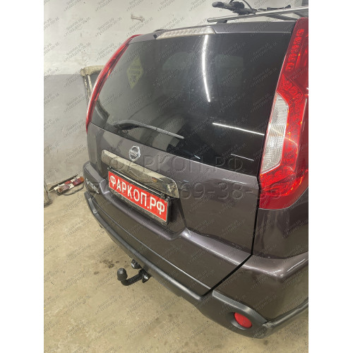 F.4112.001 BERG Фаркоп на Nissan X-Trail T31 2007-2015 без подрезки бампера. Тип шара: A. Нагрузки: 1500/75 кг, масса фаркопа 9,5 кг (без электрики в комплекте)