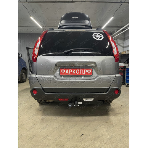 F.4112.001 BERG Фаркоп на Nissan X-Trail T31 2007-2015 без подрезки бампера. Тип шара: A. Нагрузки: 1500/75 кг, масса фаркопа 9,5 кг (без электрики в комплекте)