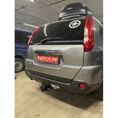 F.4112.001 BERG Фаркоп на Nissan X-Trail T31 2007-2015 без подрезки бампера. Тип шара: A. Нагрузки: 1500/75 кг, масса фаркопа 9,5 кг (без электрики в комплекте)