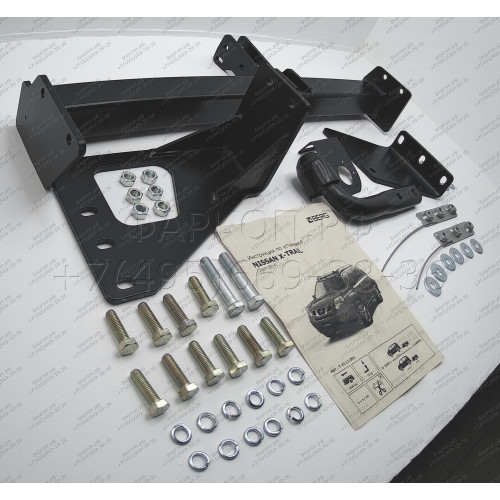 F.4112.001 BERG Фаркоп на Nissan X-Trail T31 2007-2015 без подрезки бампера. Тип шара: A. Нагрузки: 1500/75 кг, масса фаркопа 9,5 кг (без электрики в комплекте)