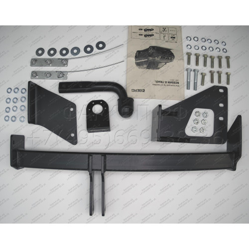 F.4112.001 BERG Фаркоп на Nissan X-Trail T31 2007-2015 без подрезки бампера. Тип шара: A. Нагрузки: 1500/75 кг, масса фаркопа 9,5 кг (без электрики в комплекте)