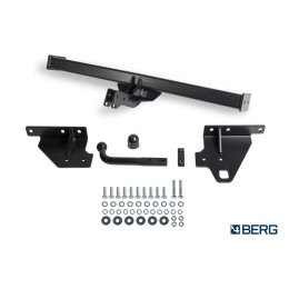 F.4113.002 BERG Фаркоп на Nissan X-Trail T32 2015-2022 без подрезки бампера. Тип шара: A. Нагрузки: 1500/75 кг, масса фаркопа 23 кг (без электрики в комплекте)