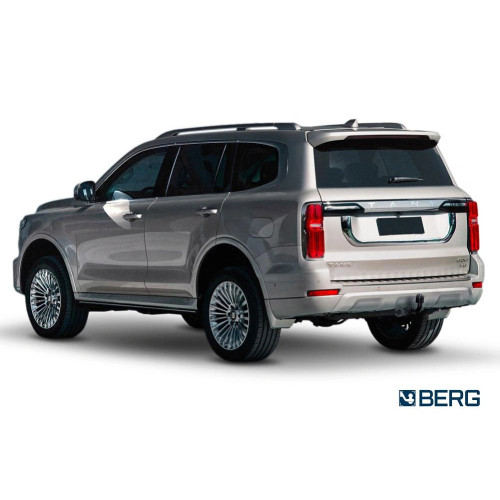 F.4812.001 BERG Фаркоп на Tank 500 2023-, Haval H5 2024-, Haval H9 2024-. Требуется подрезка бампера. Тип шара: A. Нагрузки: 2500/100 кг, масса фаркопа 8,5 кг (без электрики в комплекте)