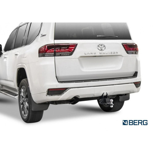F.5716.001 BERG Фаркоп на Toyota Land Cruiser 300 2021-. Требуется подрезка бампера. Тип шара: E. Нагрузки: 2500/120 кг, масса фаркопа 10,5 кг (без электрики в комплекте)