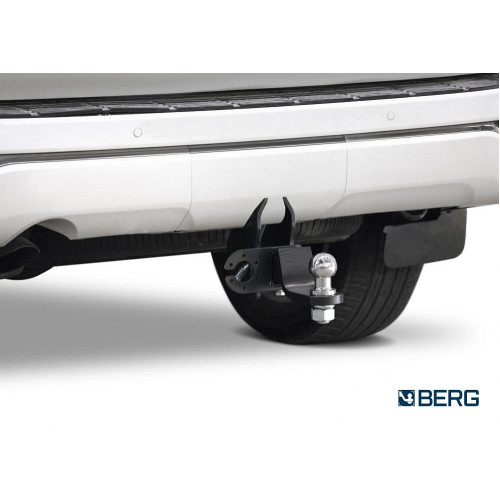 F.5716.001 BERG Фаркоп на Toyota Land Cruiser 300 2021-. Требуется подрезка бампера. Тип шара: E. Нагрузки: 2500/120 кг, масса фаркопа 10,5 кг (без электрики в комплекте)