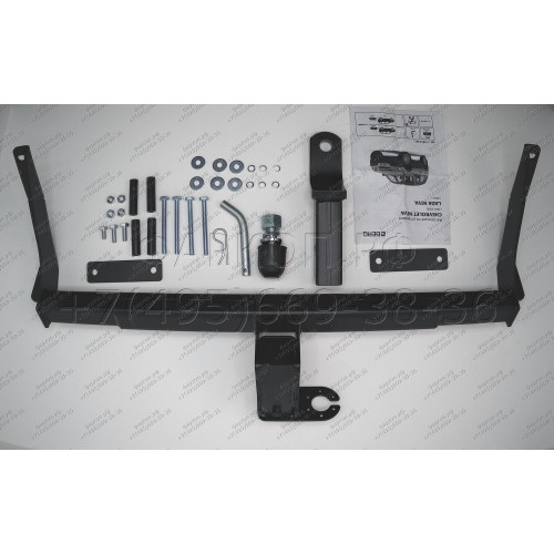 F.6016.002 BERG Фаркоп на Lada Niva Travel 2021-, Chevrolet Niva 2002-2020, Lada Niva 2020-2021 без снятия и подрезки бампера. Требуется сверление кузова. Подходит для авто с ГБО. Тип шара: E. Нагрузки: 1200/75 кг, масса фаркопа 17 кг (без электрики в ком
